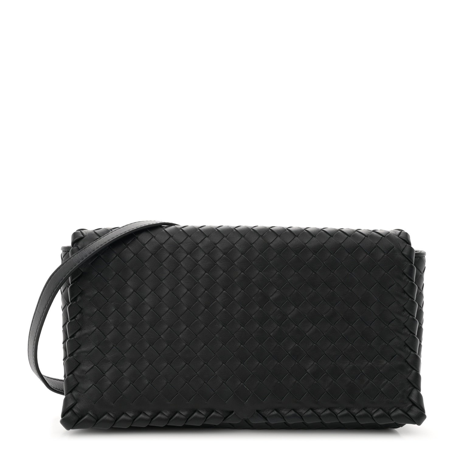 Bottega Veneta Nappa Intrecciato New Olympia Bag Black 1 of 10