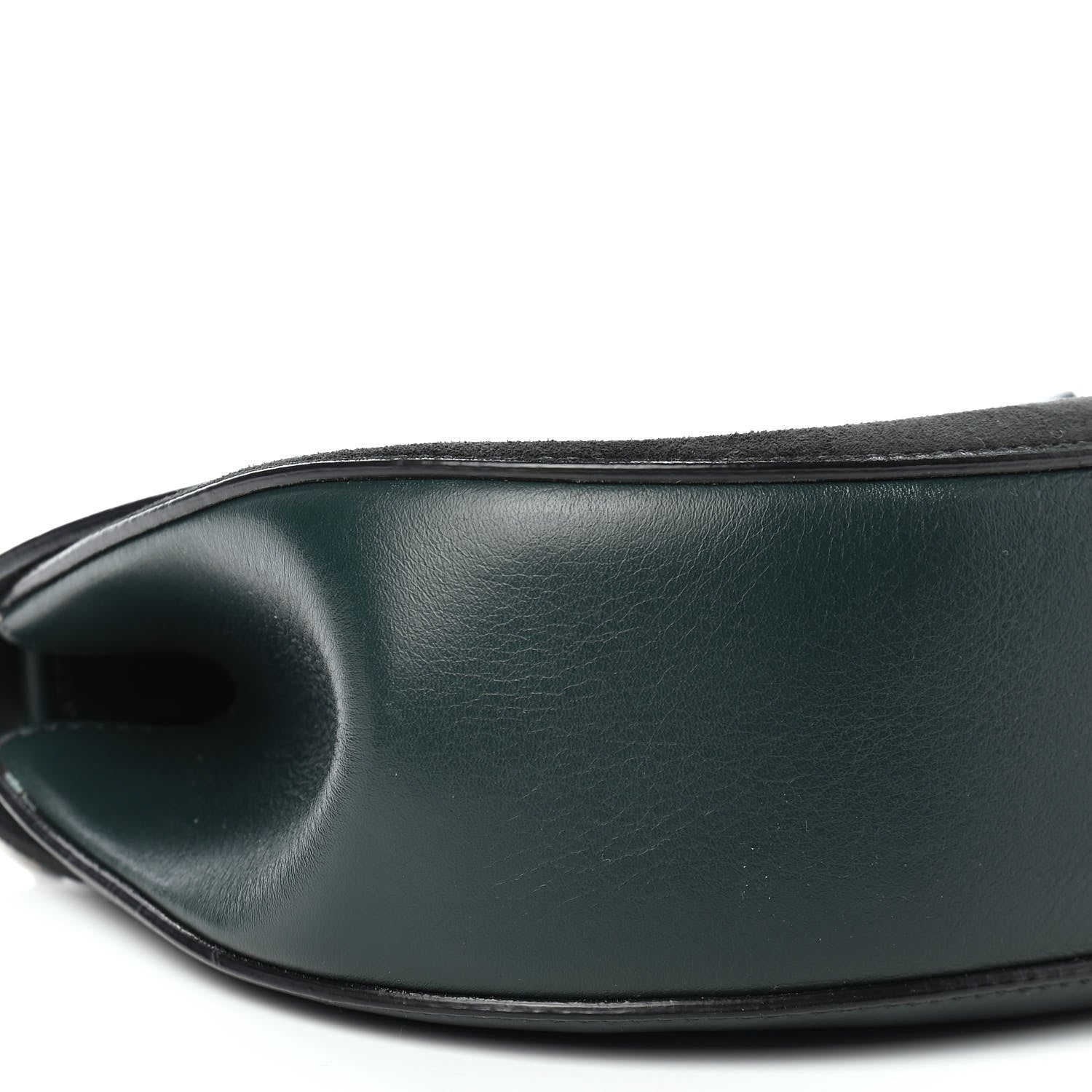 Chloe Suede Smooth Calfskin Drew Shoulder Bag Intense Green 5 of 8