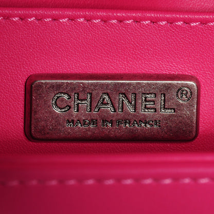 Chanel Matte Alligator Small Boy Flap Dark Pink 8 of 9