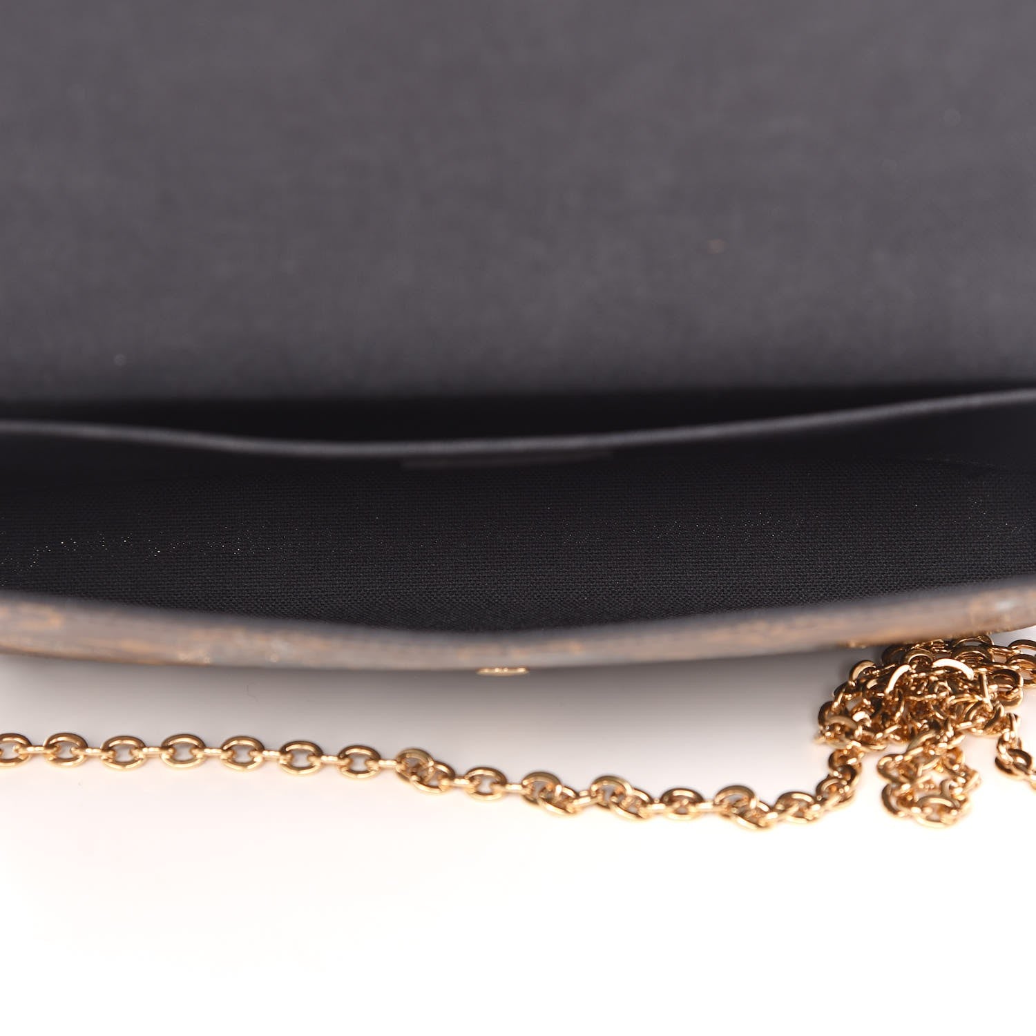 Louis Vuitton Monogram Blossom Pochette Felicie Chain Wallet Black 5 of 9