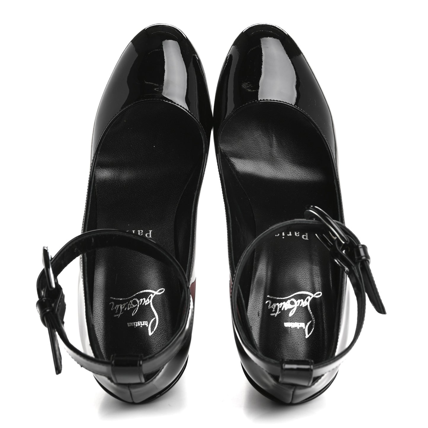 Patent Movida Strap Jane 130 Platform Pumps 36 Black