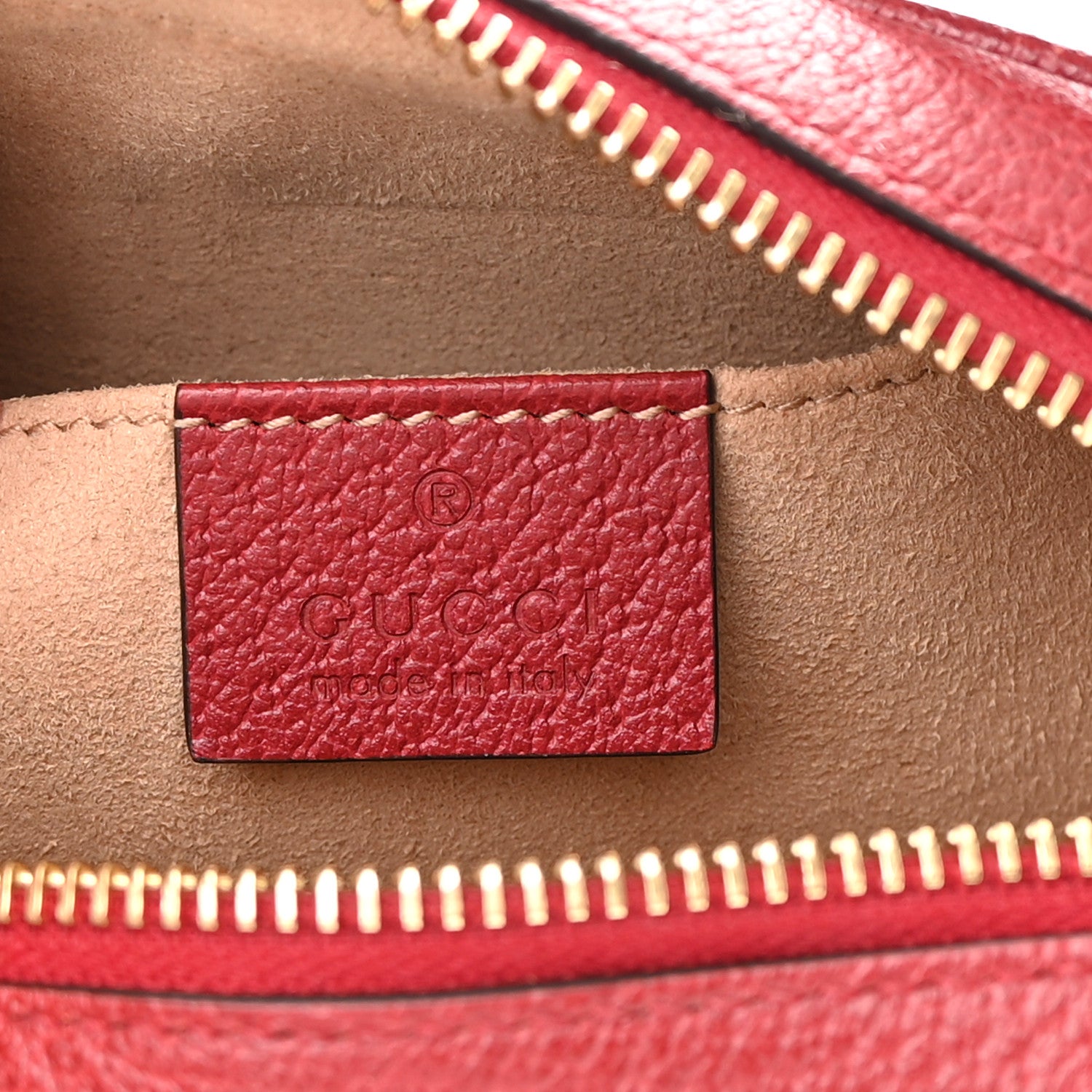 Gucci GG Supreme Monogram Flora Web Mini Ophidia Shoulder Bag Red 6 of 11