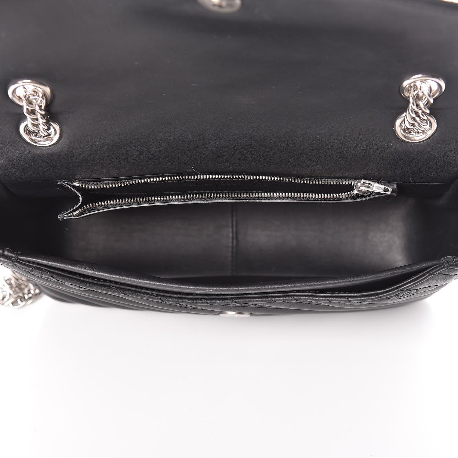 Balenciaga Calfskin Logo Matelasse M BB Chain Shoulder Bag Black 5 of 10