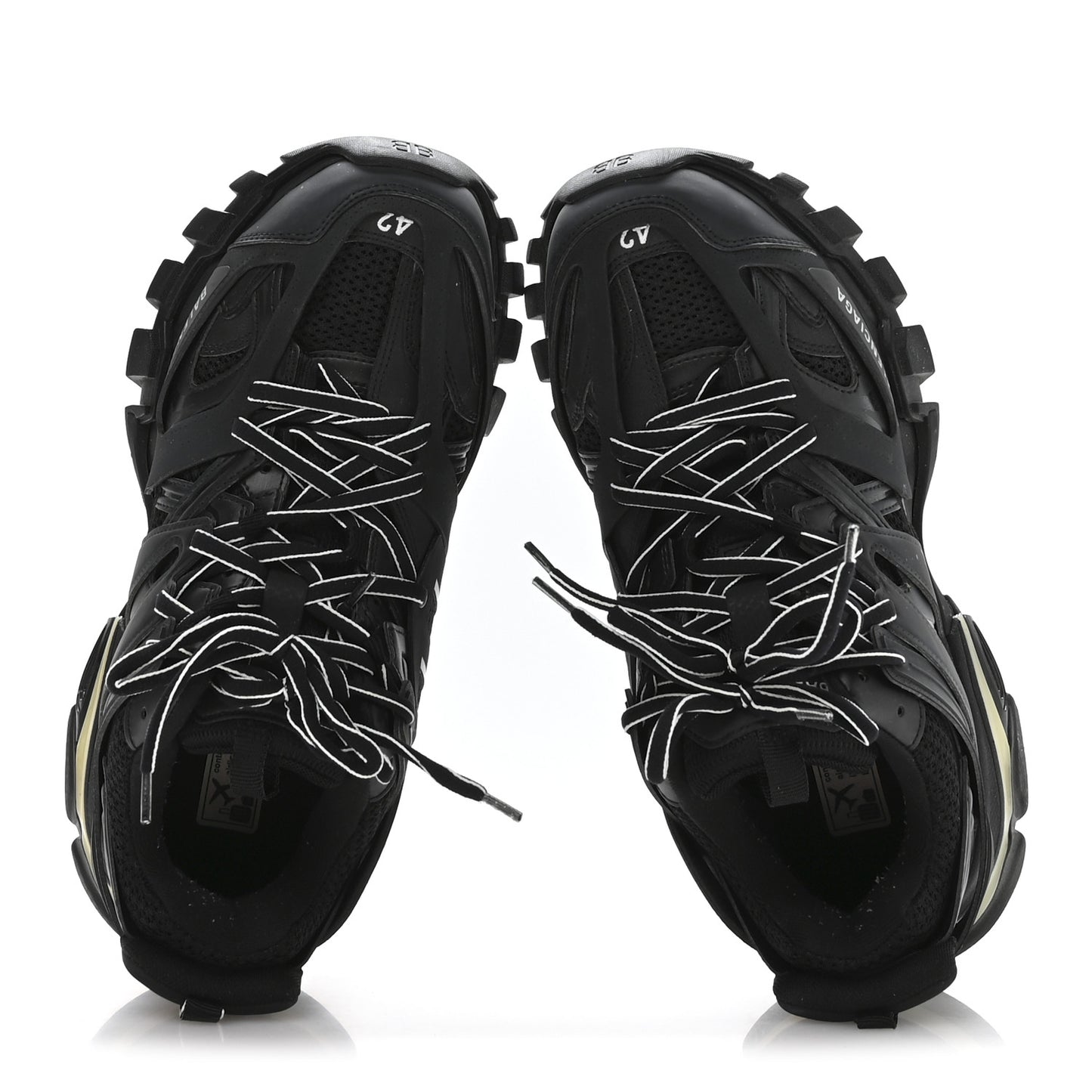 Mesh Nylon Mens Track Sneakers 42 Black
