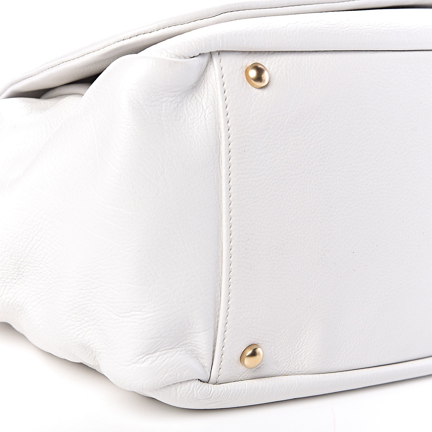 Chanel Grained Calfskin Metal Mosaic Flap White 9 of 10