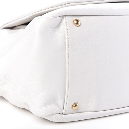 Chanel Grained Calfskin Metal Mosaic Flap White 9 of 10