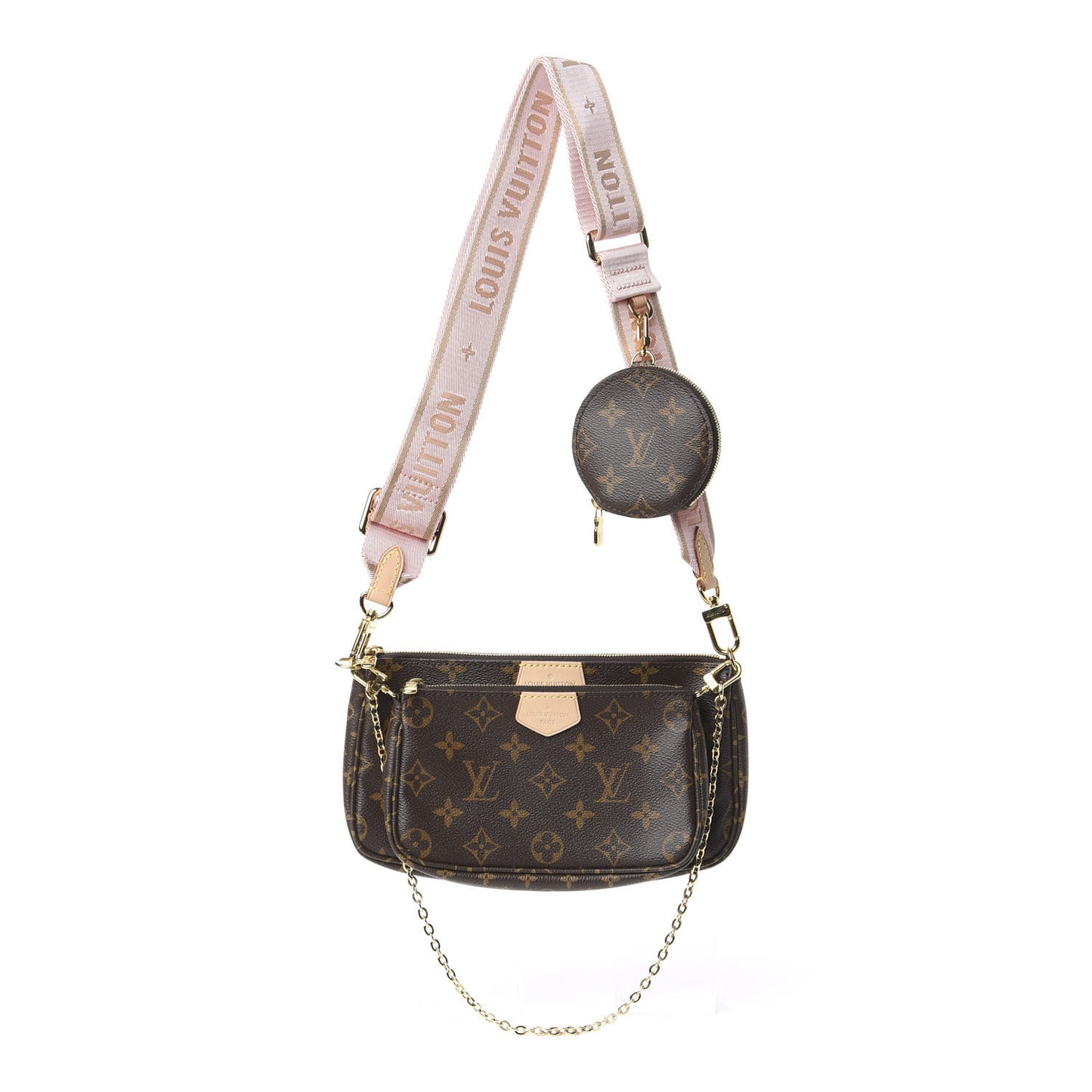 Monogram Multi Pochette Accessories Rose Clair