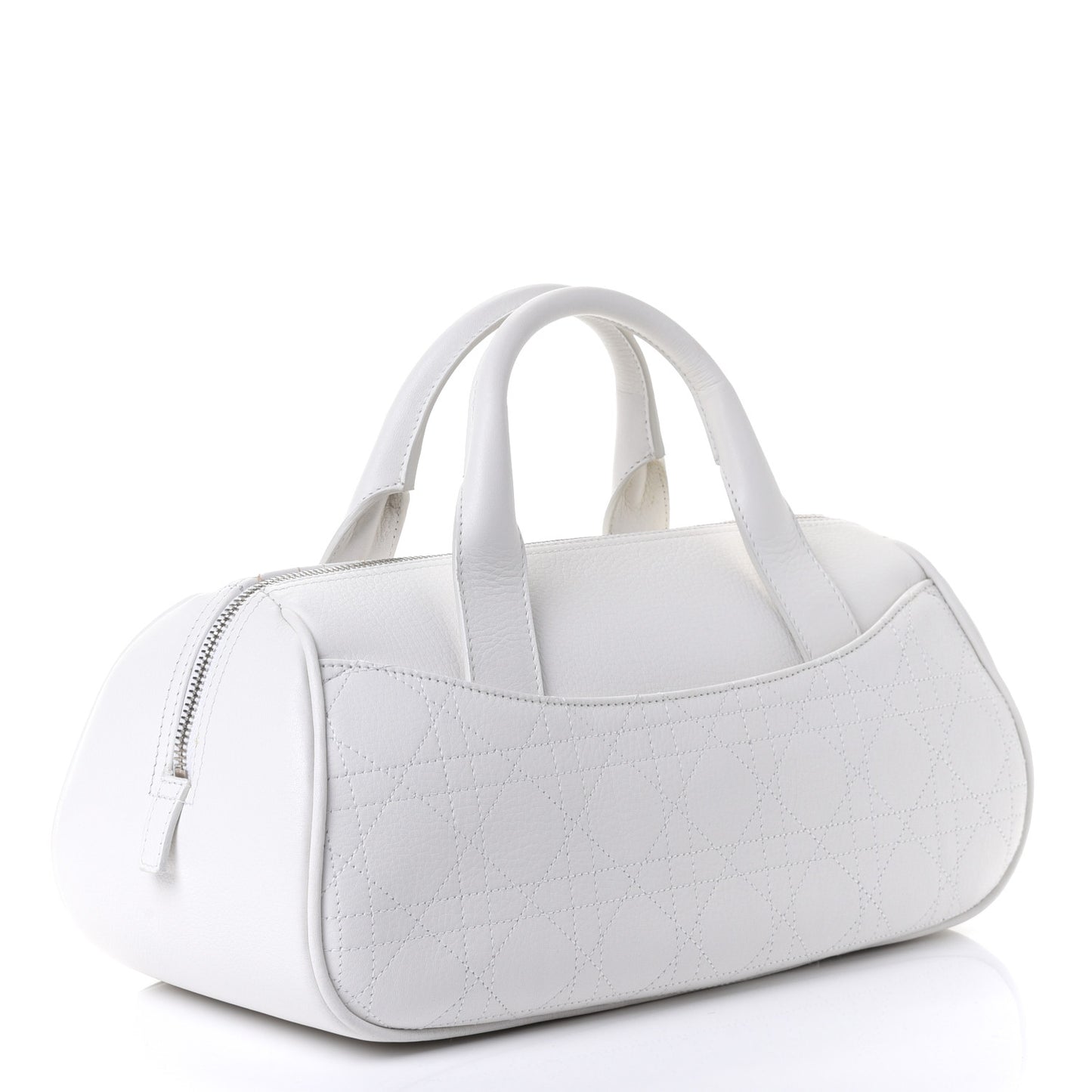 Calfskin Cannage Handbag White
