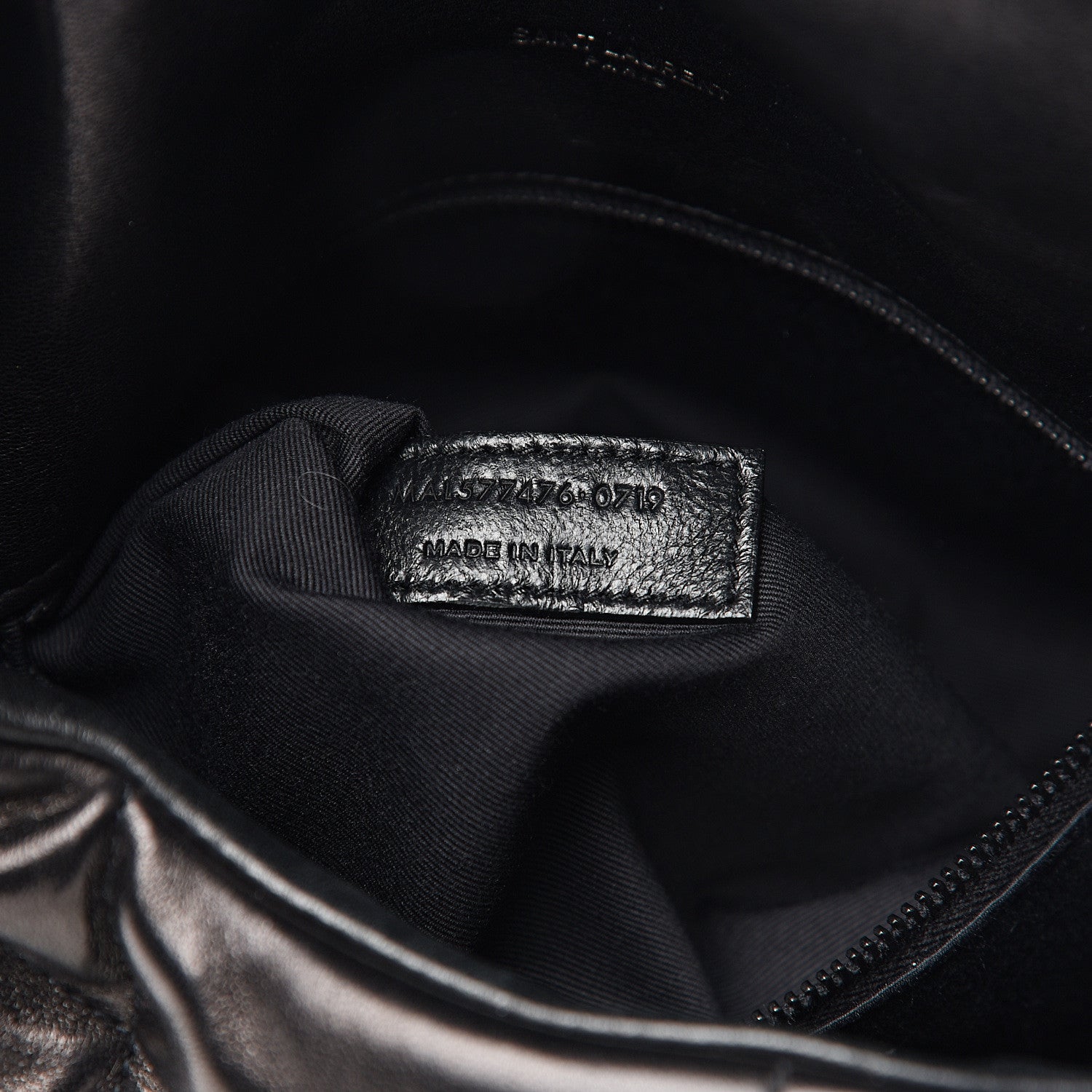 Saint Laurent Lambskin Quilted Small Loulou Puffer Monogram Chain Satchel Black 5 of 11