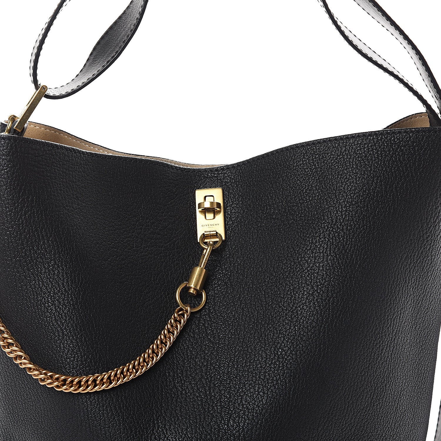Givenchy Grained Calfskin GV Bucket Bag Black 6 of 8