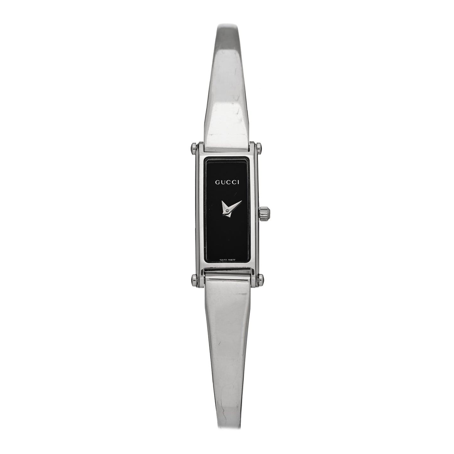 Stainless Steel 12mm 1500L Horsebit Quartz Watch Black