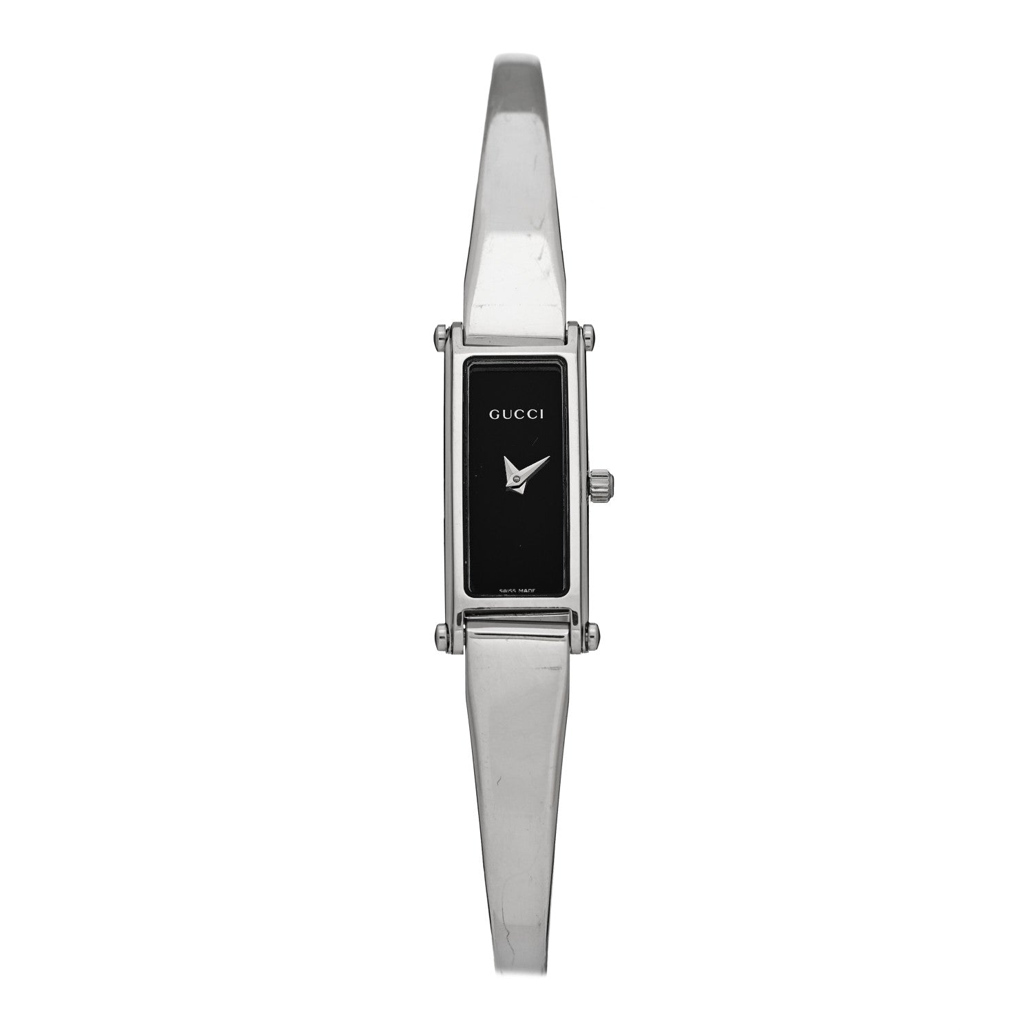 Gucci Stainless Steel 12mm 1500L Horsebit Quartz Watch Black 1 of 4