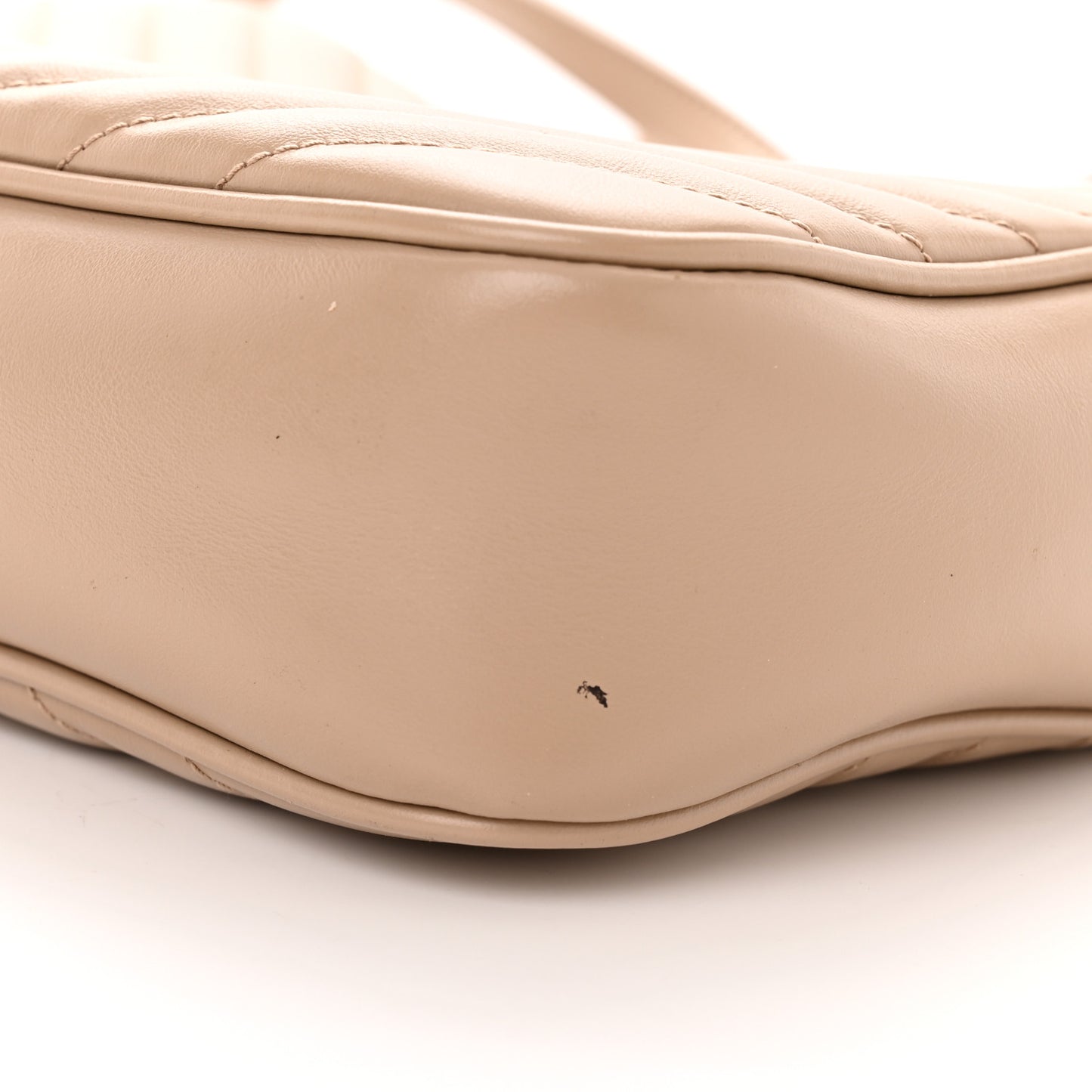 Calfskin Matelasse Monogram Lou Camera Bag Dark Beige
