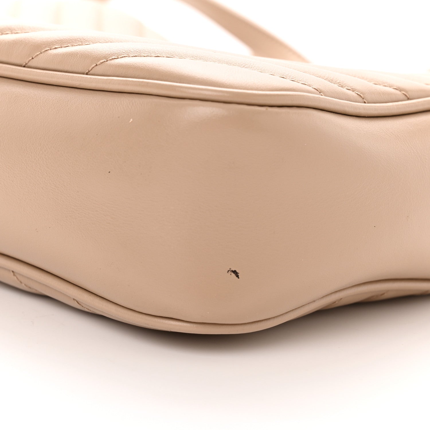 Saint Laurent Calfskin Matelasse Monogram Lou Camera Bag Dark Beige 10 of 16