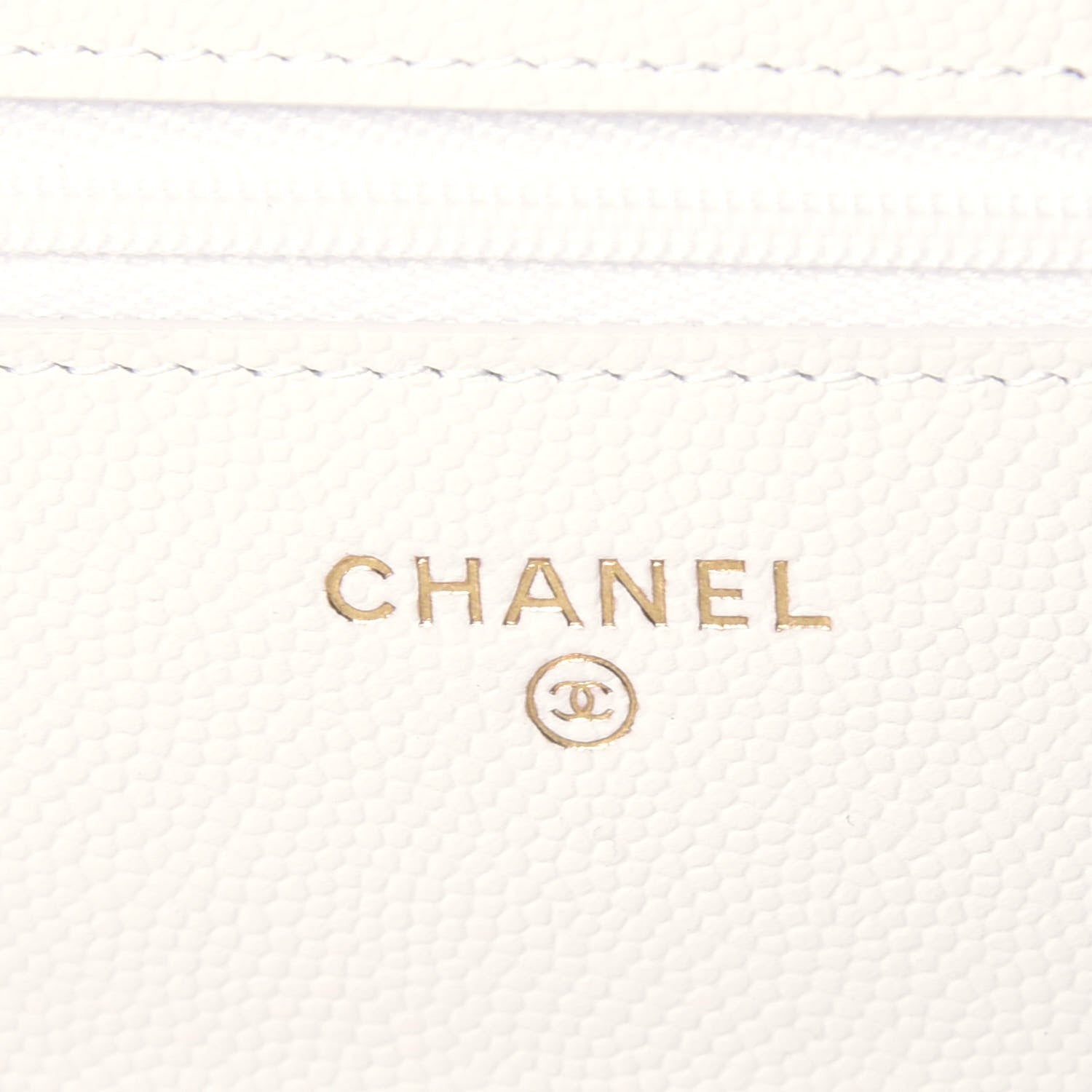 Chanel Caviar Quilted Wallet On Chain WOC White 6 of 9