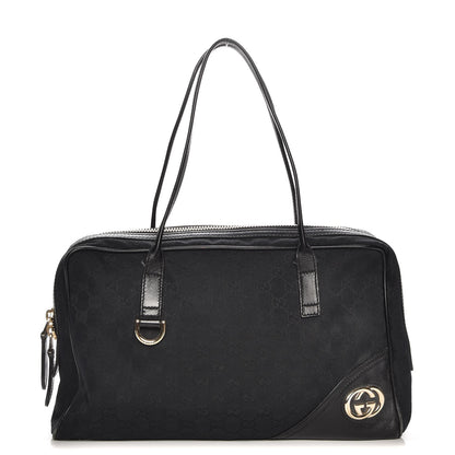 Gucci Monogram Medium New Britt Boston Black 1 of 7