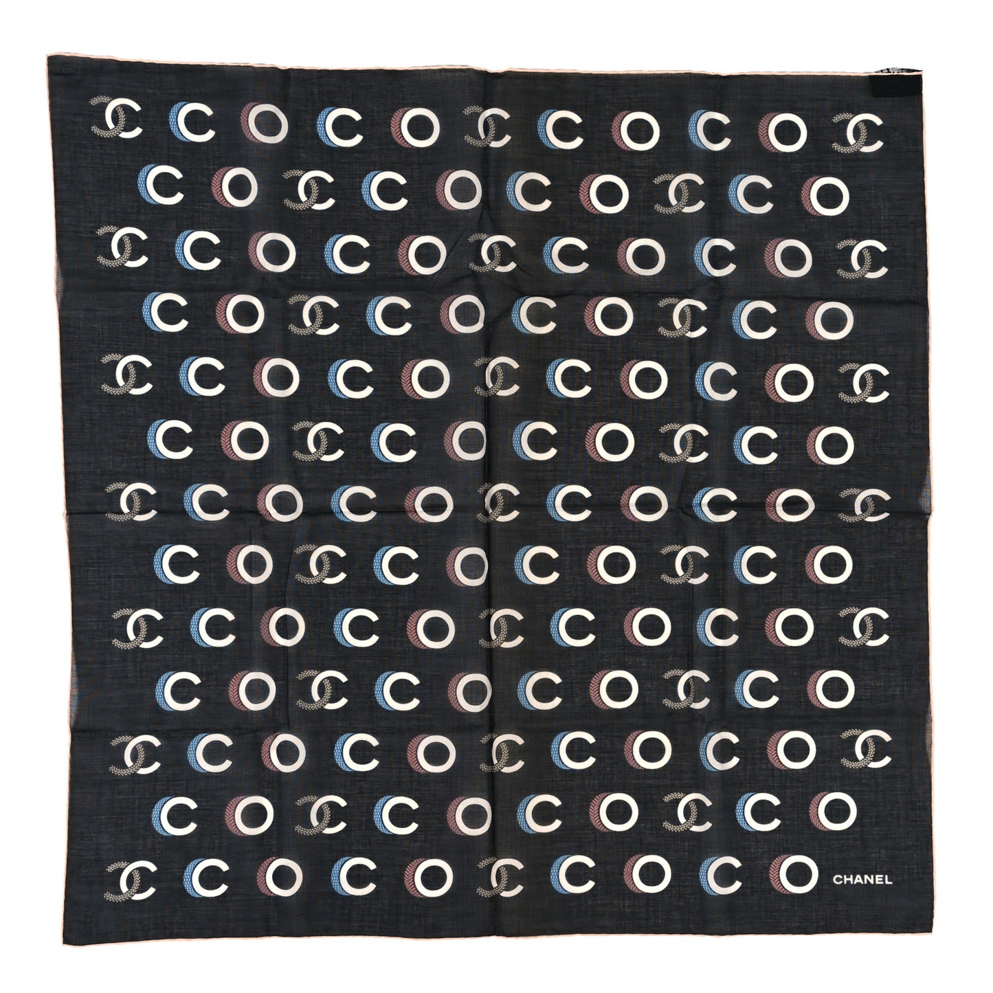 Cotton CC Coco Bandana Black Ecru