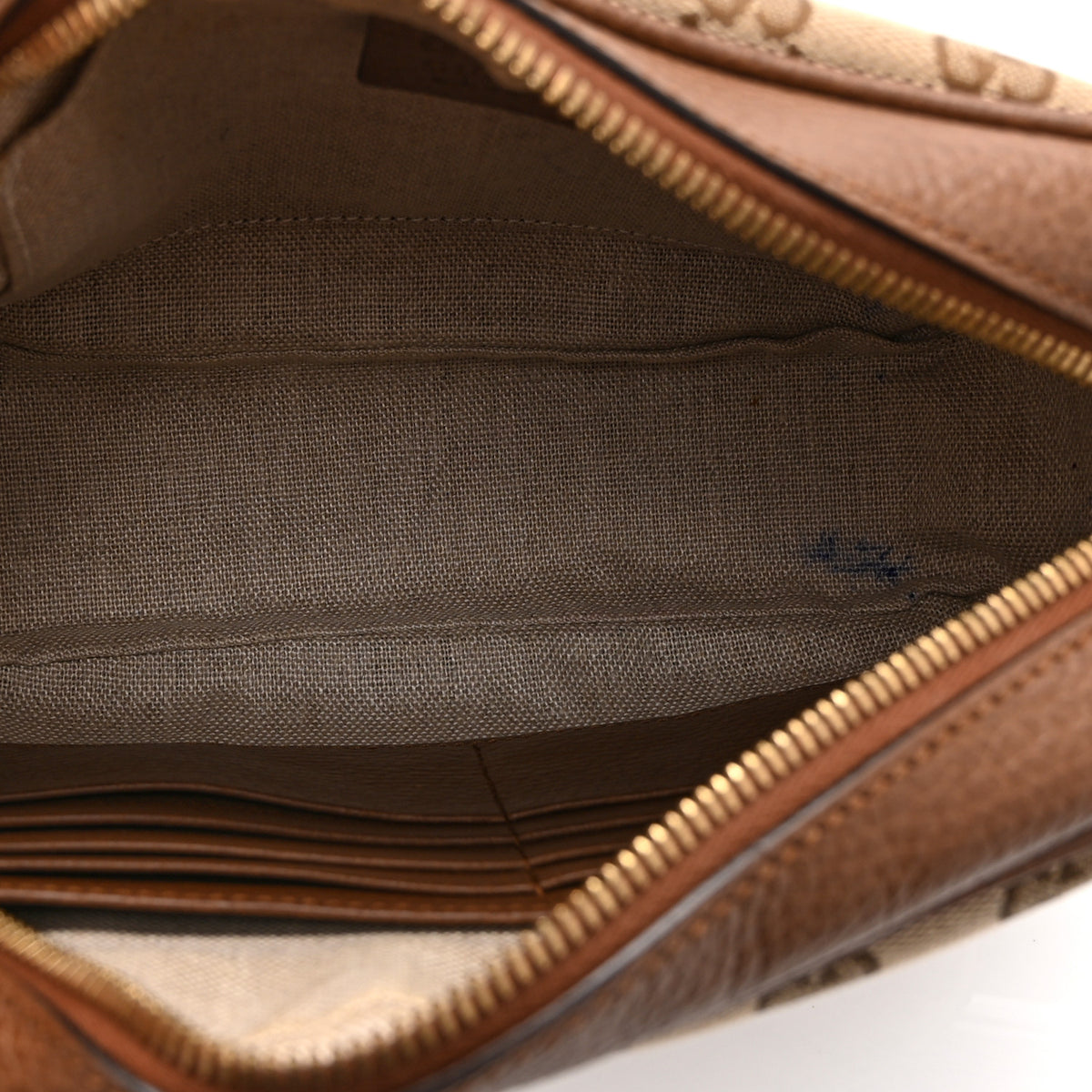 Monogram Mini Bree Messenger Bag Beige Tabacco