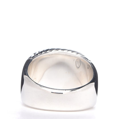 David Yurman Sterling Silver Picasso Jasper Mens Signet Ring 62 10 4 of 5