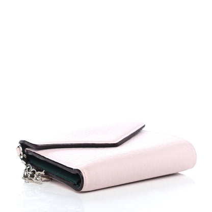 Christian Dior Bullcalf Diorissimo Medium Envelope Wallet Rose Poudre 3 of 4