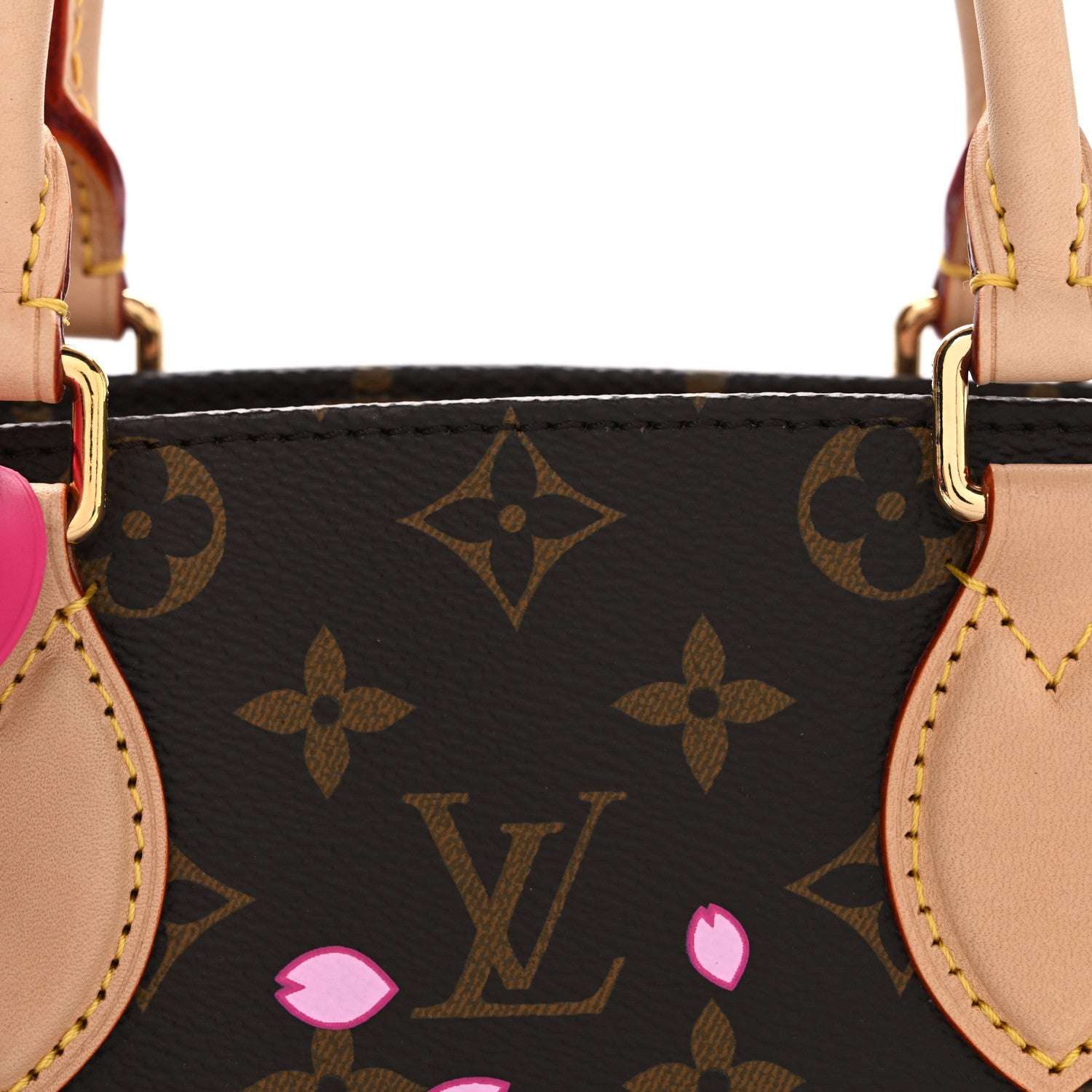 Louis Vuitton LV X TM Monogram Cherry Blossom Onthego PM Sakura Brown 7 of 9