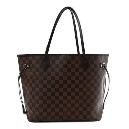 Louis Vuitton Damier Ebene Neo Neverfull MM Rose Ballerine 1 of 11