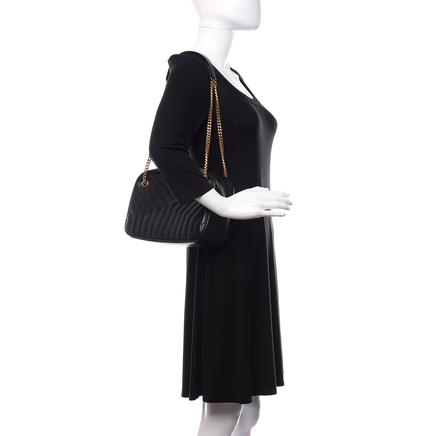 Saint Laurent Calfskin Matelasse Joan Camera Bag Black 2 of 12