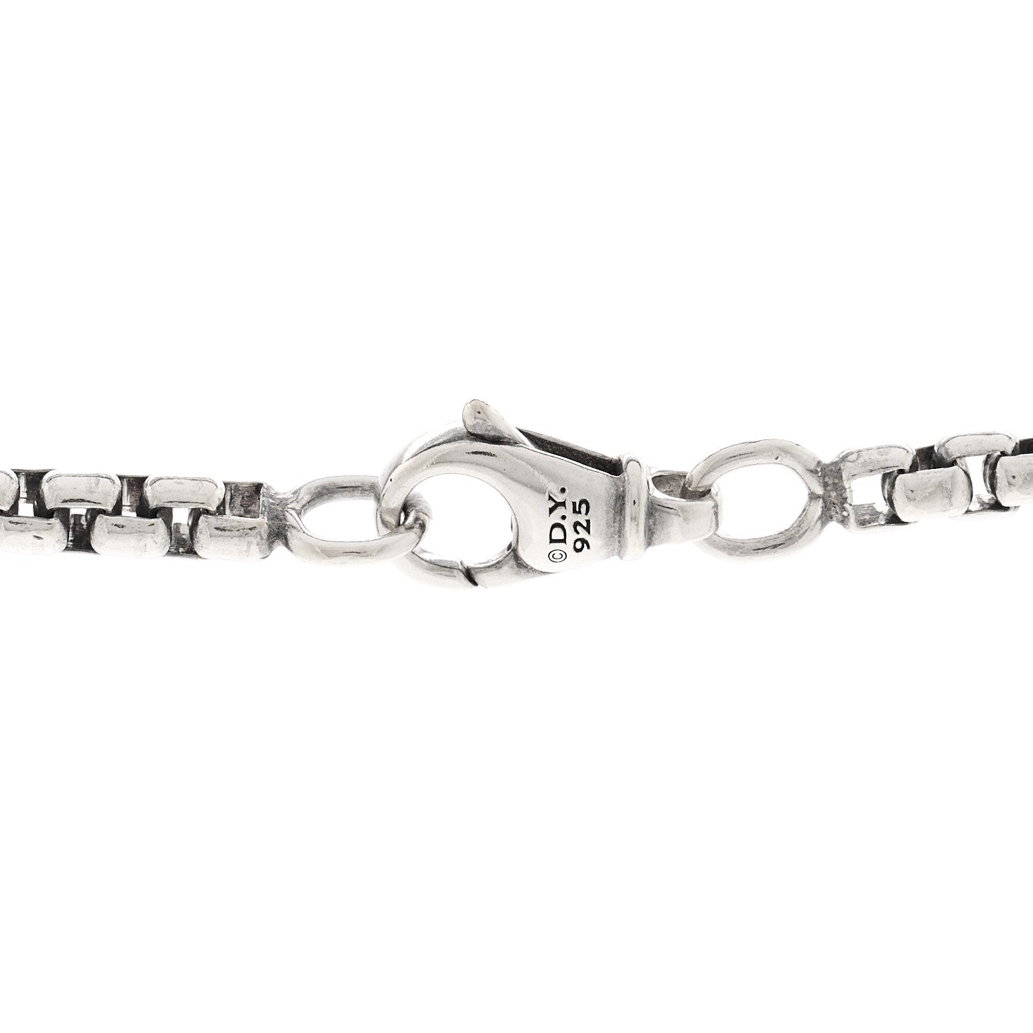 David Yurman Sterling Silver 3.6mm Medium Box Chain Necklace 24" 4 of 4