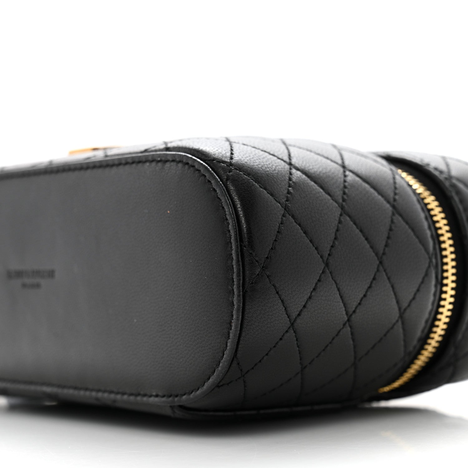 Saint Laurent Lambskin Quilted Mini Gaby Vanity Case Black 9 of 12