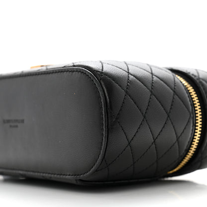 Saint Laurent Lambskin Quilted Mini Gaby Vanity Case Black 9 of 12