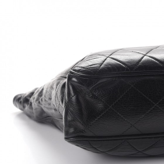 Chanel Lambskin Shopping Tote Black 10 of 11