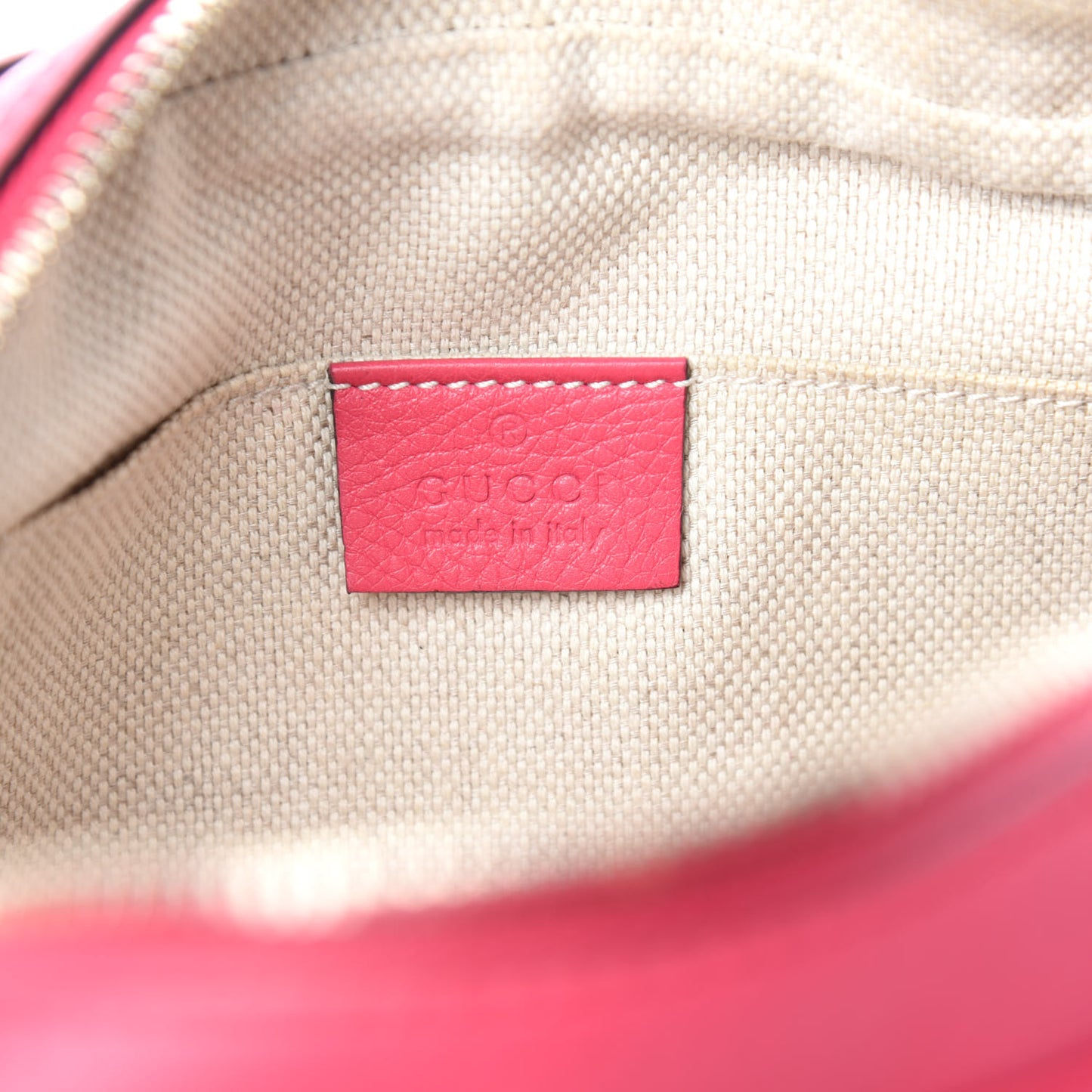 Pebbled Calfskin Small Soho Disco Bag Pink