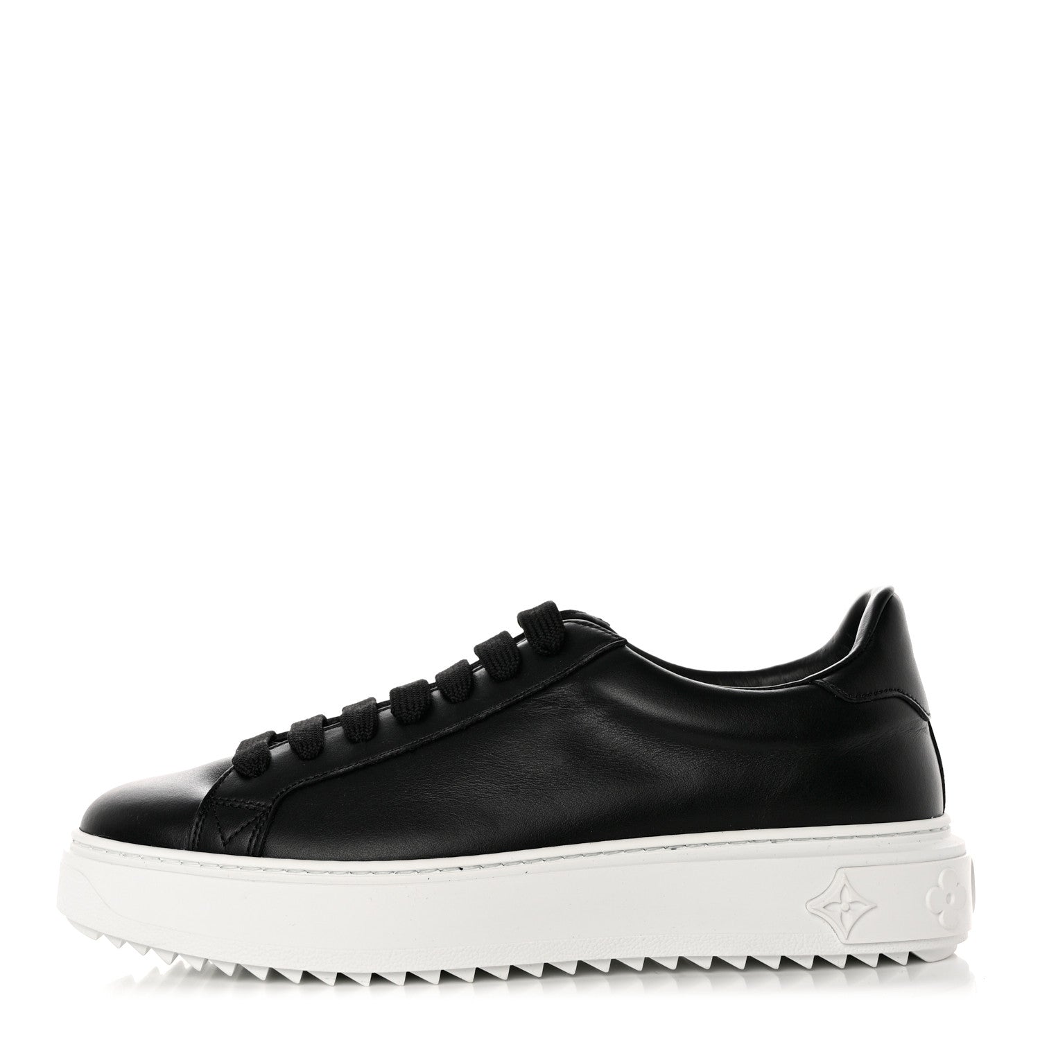 Louis Vuitton Calfskin Time Out Sneakers 38.5 Black 1 of 8