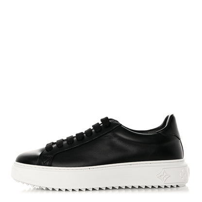 Louis Vuitton Calfskin Time Out Sneakers 38.5 Black 1 of 8