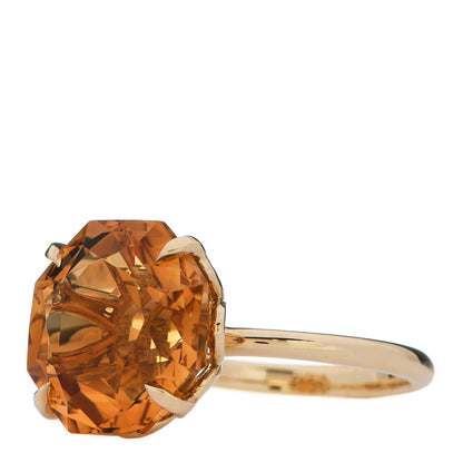 Tiffany 18K Yellow Gold Citrine Octagonal Sparklers Cocktail Ring 52 6 3 of 6
