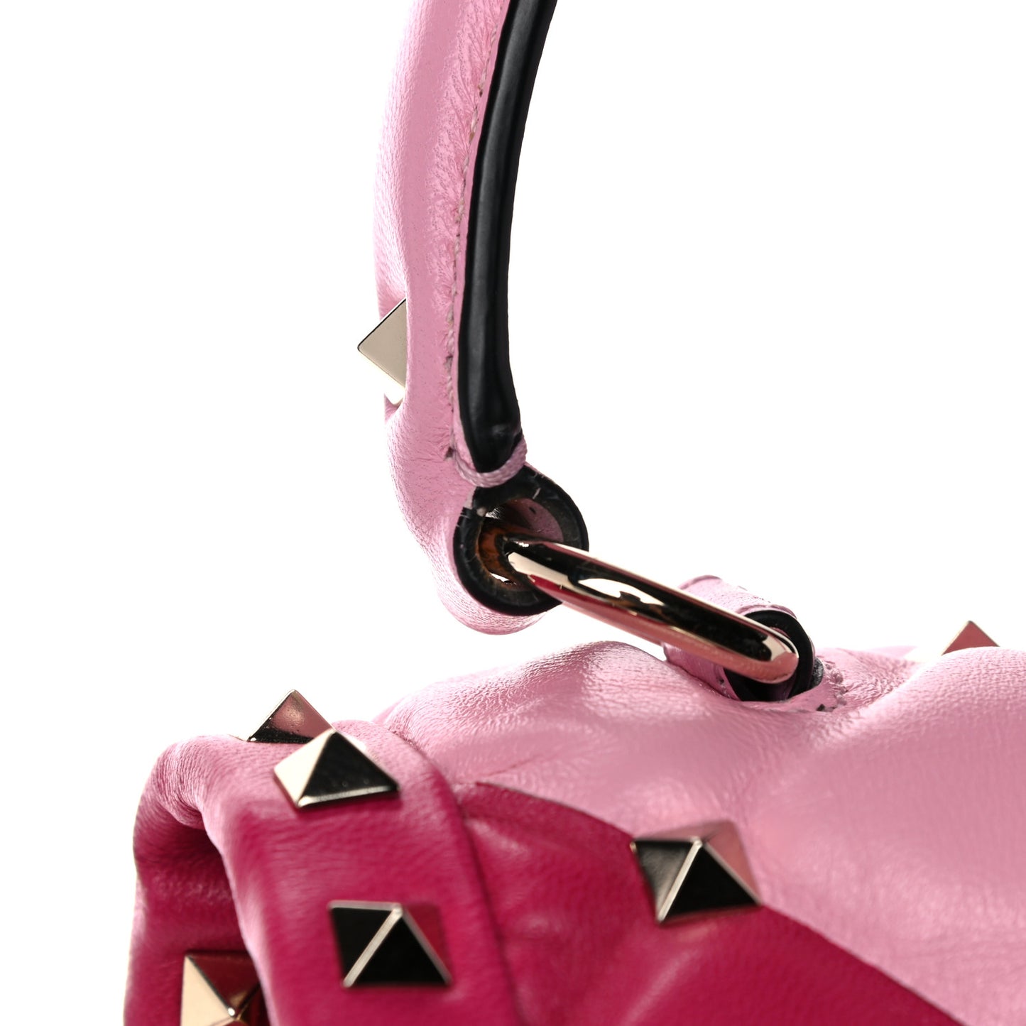 Nappa Medium Candystud Top Handle Bag Absolute Disco Pink