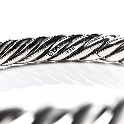 David Yurman Sterling Silver 17mm Pure Form Cable Bracelet 5 of 5