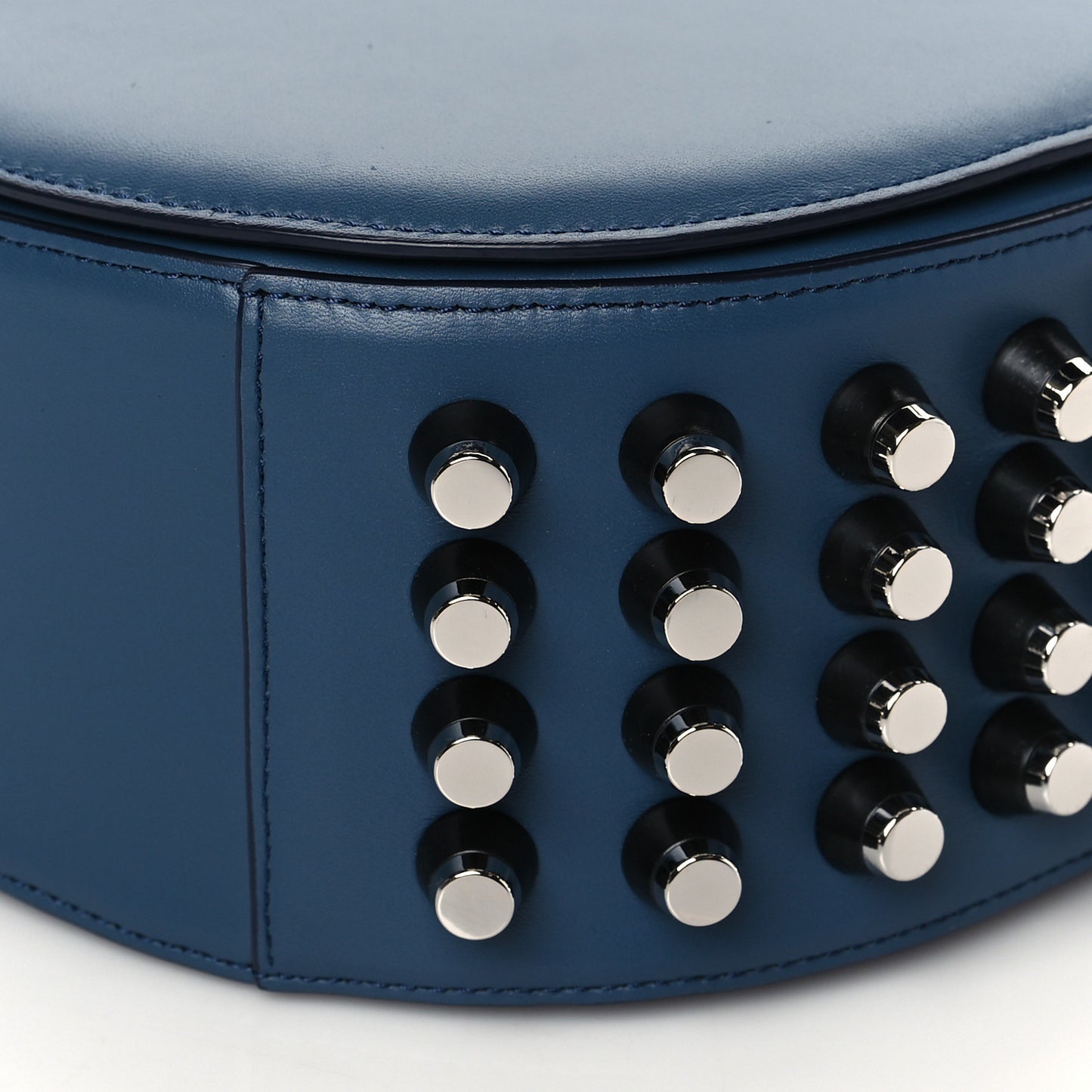 Calfskin Small Lia Sling Blue Silver Hardware