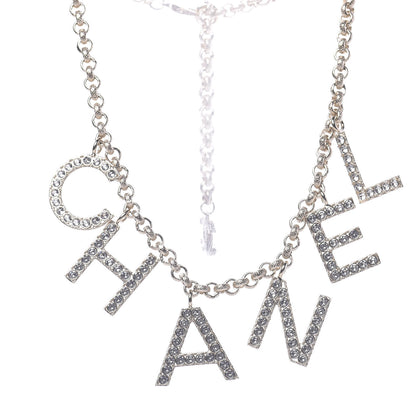 Chanel Crystal City of Lights Letter Chain Necklace Gold 1 of 6