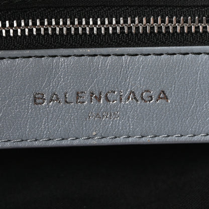 Balenciaga Chevre Silver Metallic Edge Hardware City Bleu Acier 6 of 10