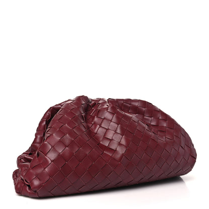 Bottega Veneta Nappa Maxi Intrecciato The Pouch Oversized Clutch Bordeaux 3 of 8