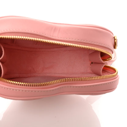 Louis Vuitton Calfskin Embellished New Wave Love Lock Heart Bag Rose Pomettes 5 of 8