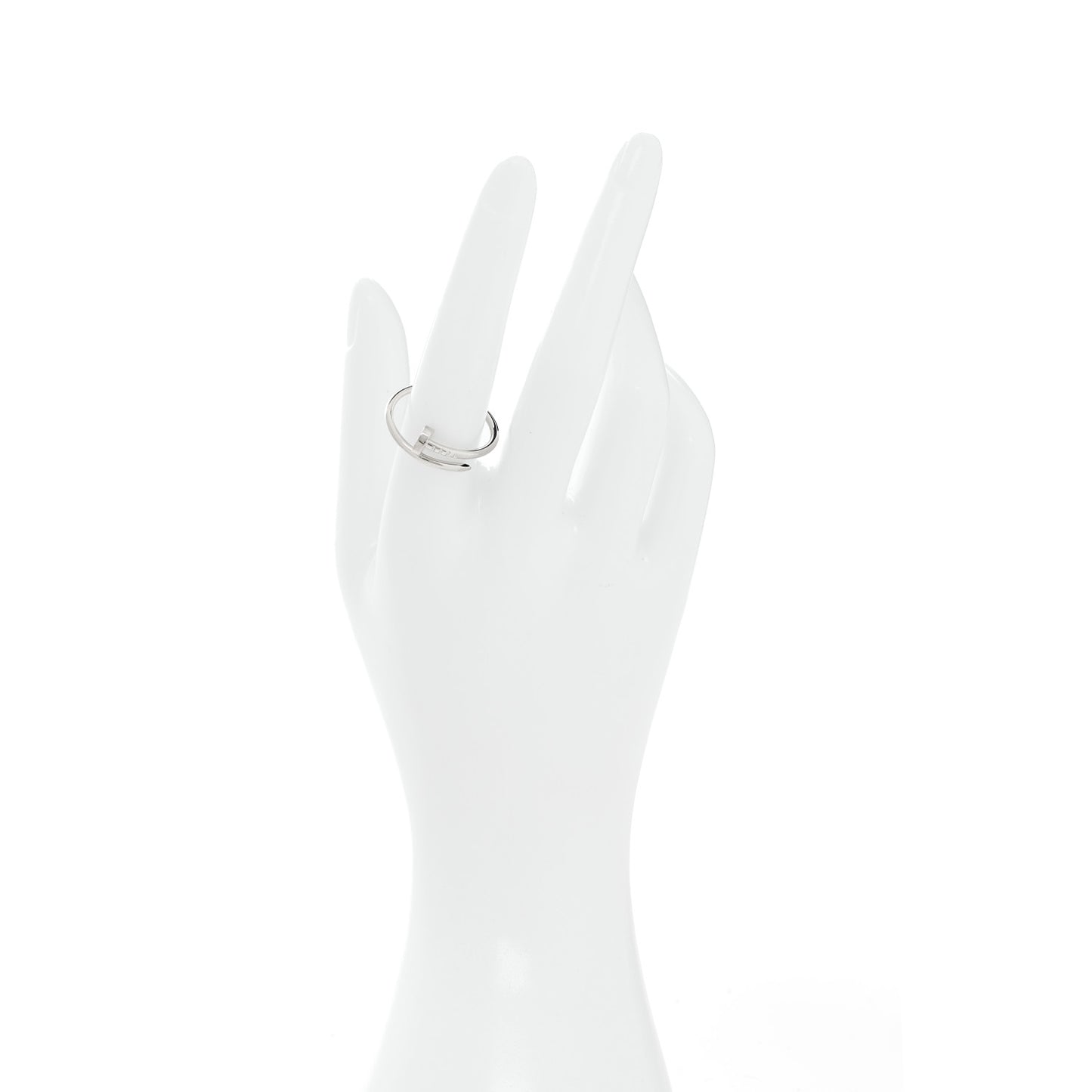18K White Gold Small Juste Un Clou Ring 59 8.75