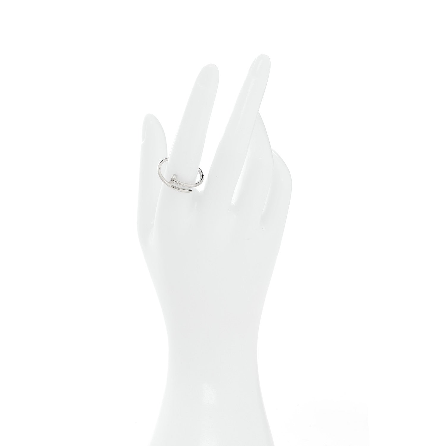 Cartier 18K White Gold Small Juste Un Clou Ring 59 8.75 2 of 6