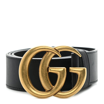 Gucci Calfskin Double G 40mm Belt 80 32 Black 1 of 5