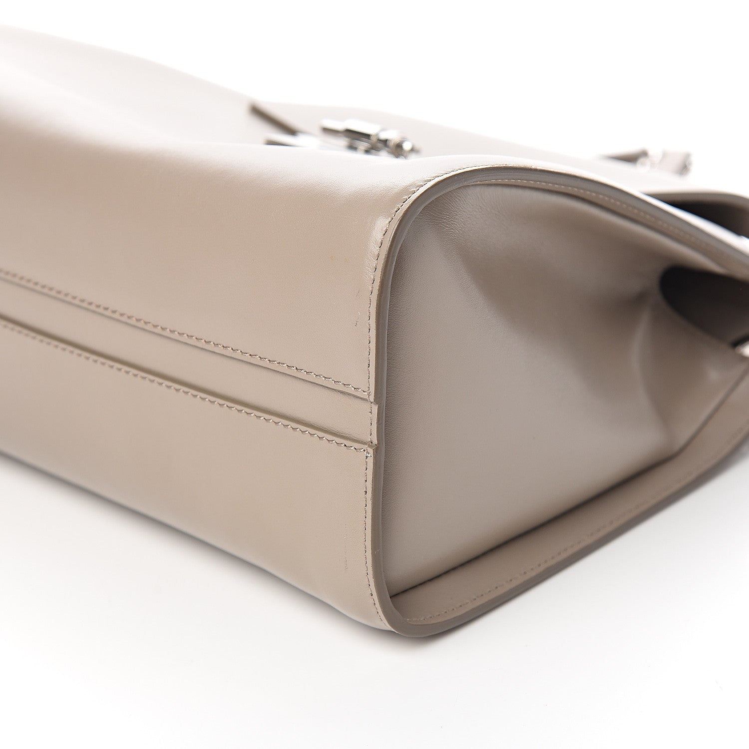 Chloe Shiny Calfskin Medium Annie Shoulder Bag Motty Grey 8 of 9