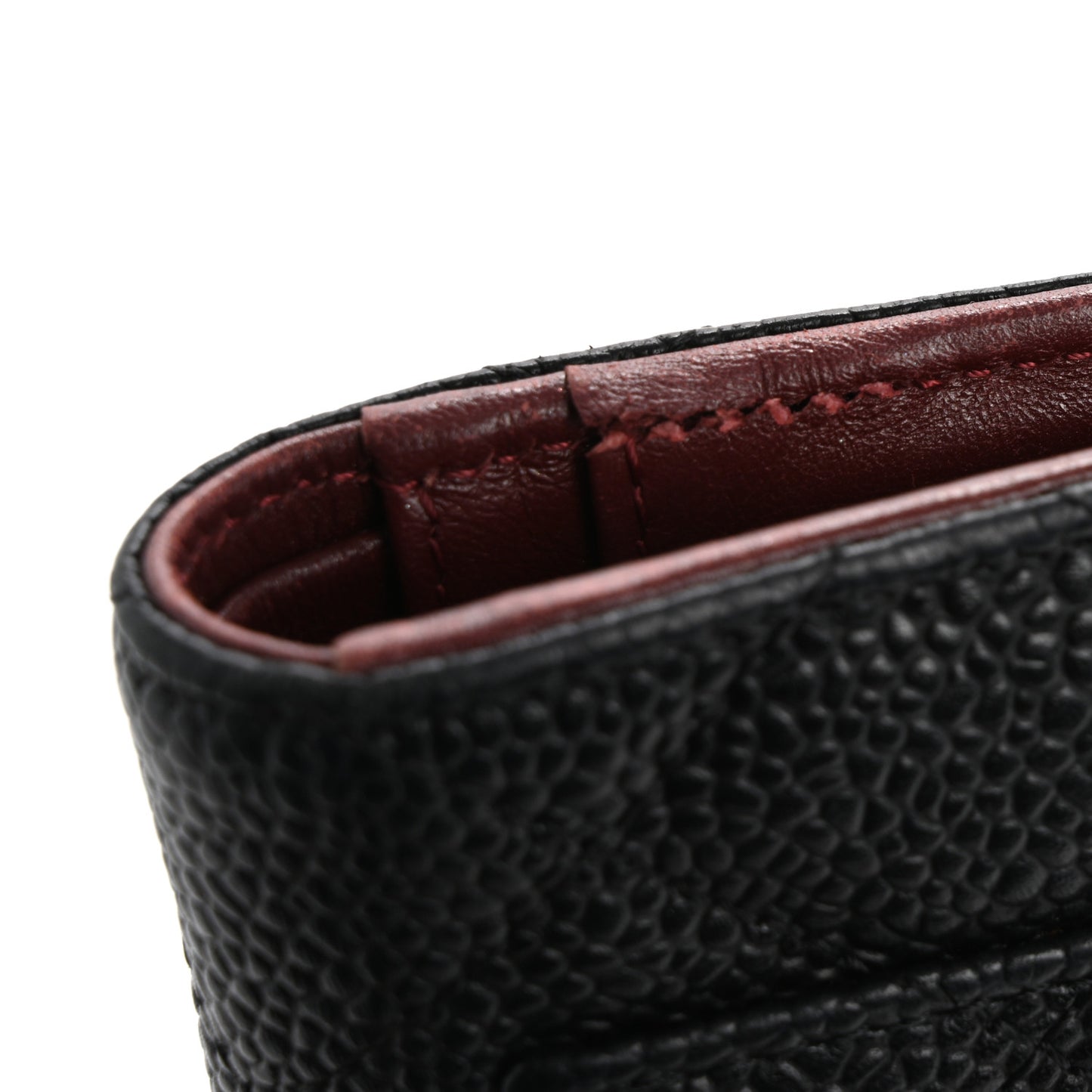Caviar Quilted Yen Wallet Black