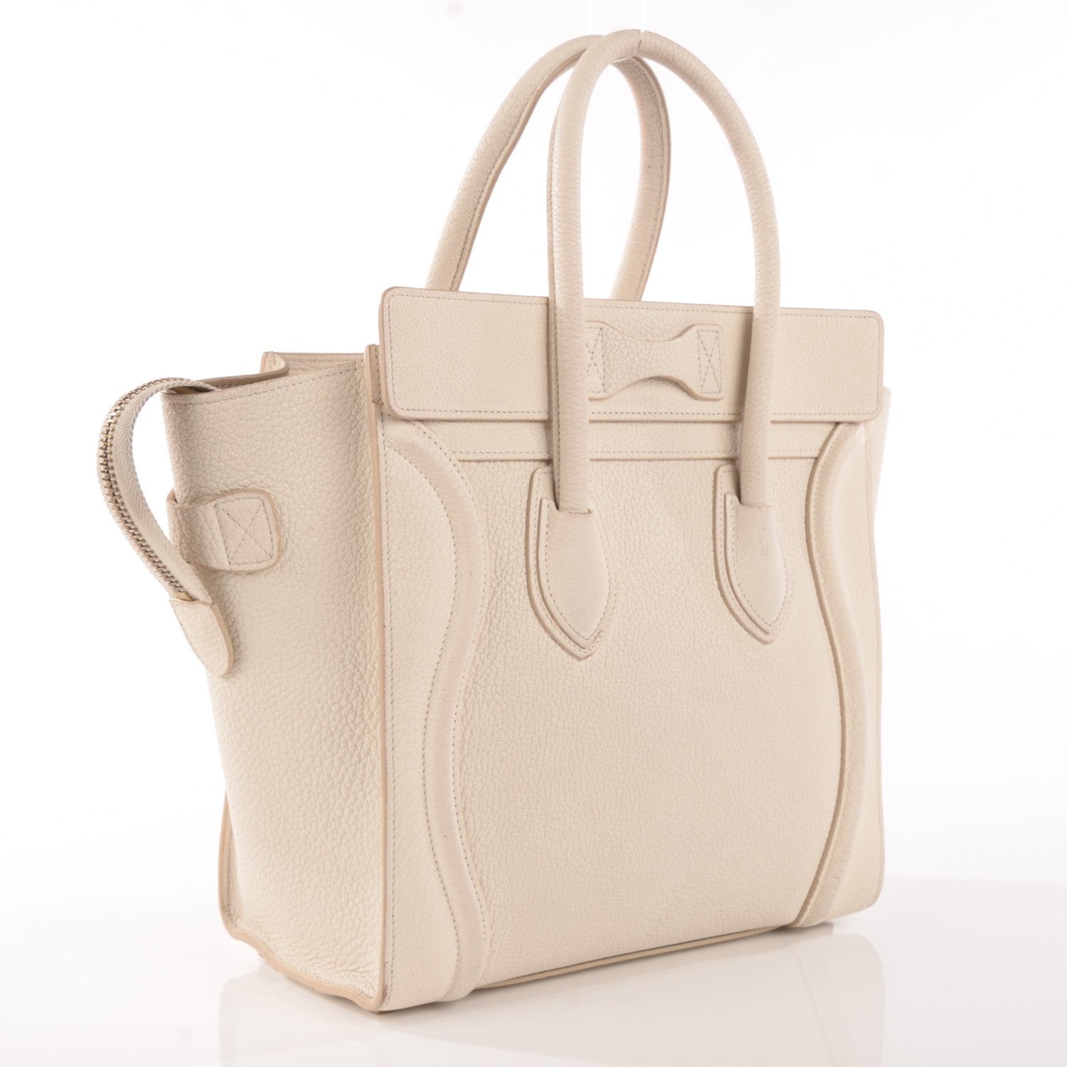 Celine Goatskin Micro Luggage White 3 of 15