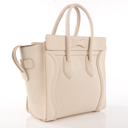 Celine Goatskin Micro Luggage White 3 of 15