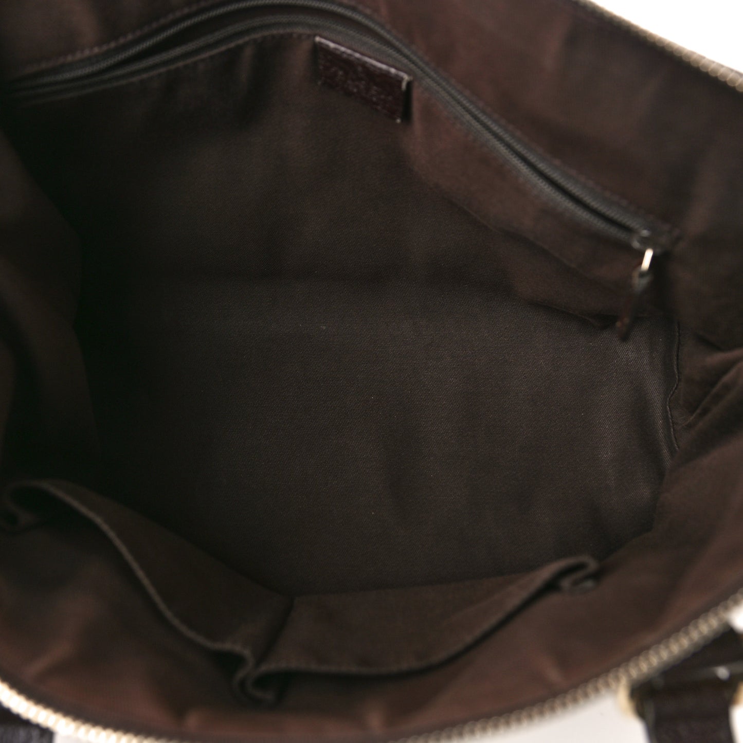 Monogram Medium Abbey Tote Dark Brown